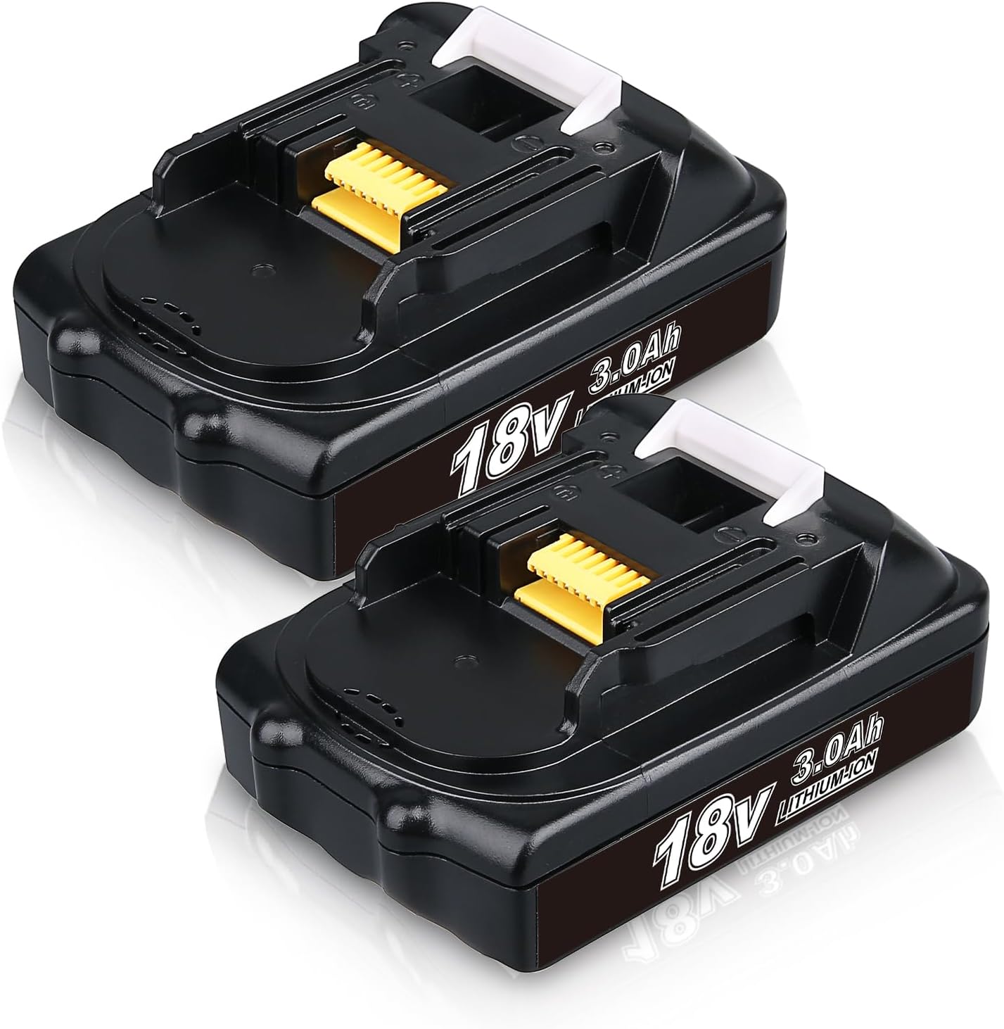 2-Pack 3.0Ah BL1815 Battery Replacement for Makita 18V Lithium ion Battery Compatible with BL1815 BL1820 BL1830 BL1840 BL1850 Battery for 18V Cordless Power Tools