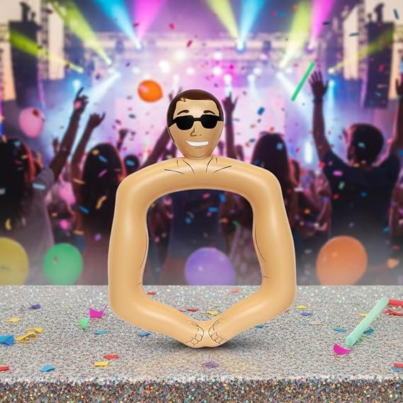 PVC Photo Prop Frame Lightweight Concert Photo Pose Prop Hand Pump Compatible Party Decor for Performance