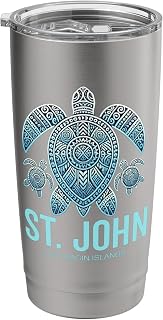 St. John U.S.V.I. US Virgin Island Souvenir Vacation Reminde Stainless Steel Insulated Tumbler