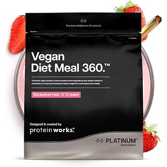 Protein Works Vegan Diet Meal 360 - Platinum Strawberry Cream 1 kg