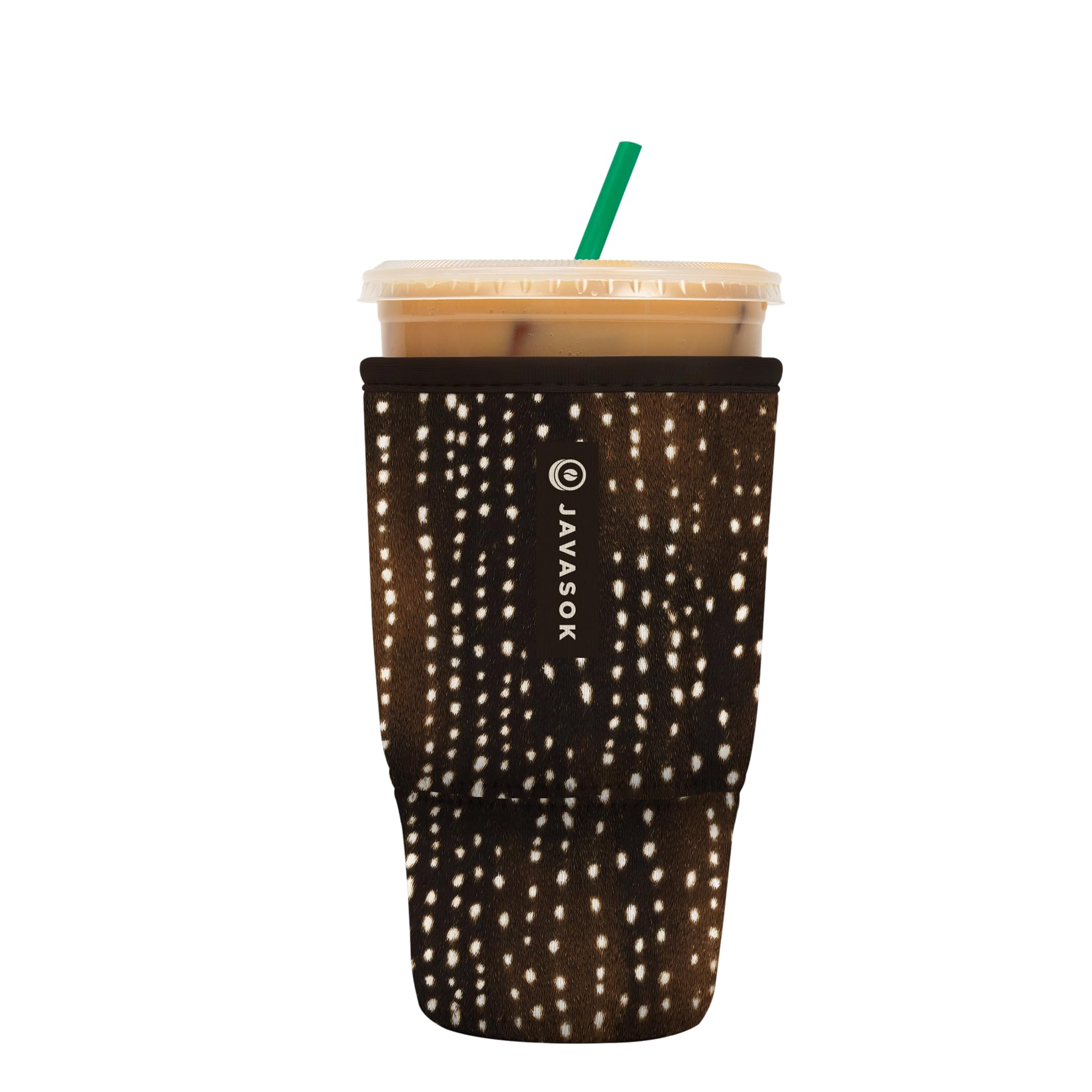 Sok It JavaSok Iced Coffee &amp; Cold Soda Insulated Neoprene Cup Sleeve (Doe-Eyed Darling, Large: 30-32oz)