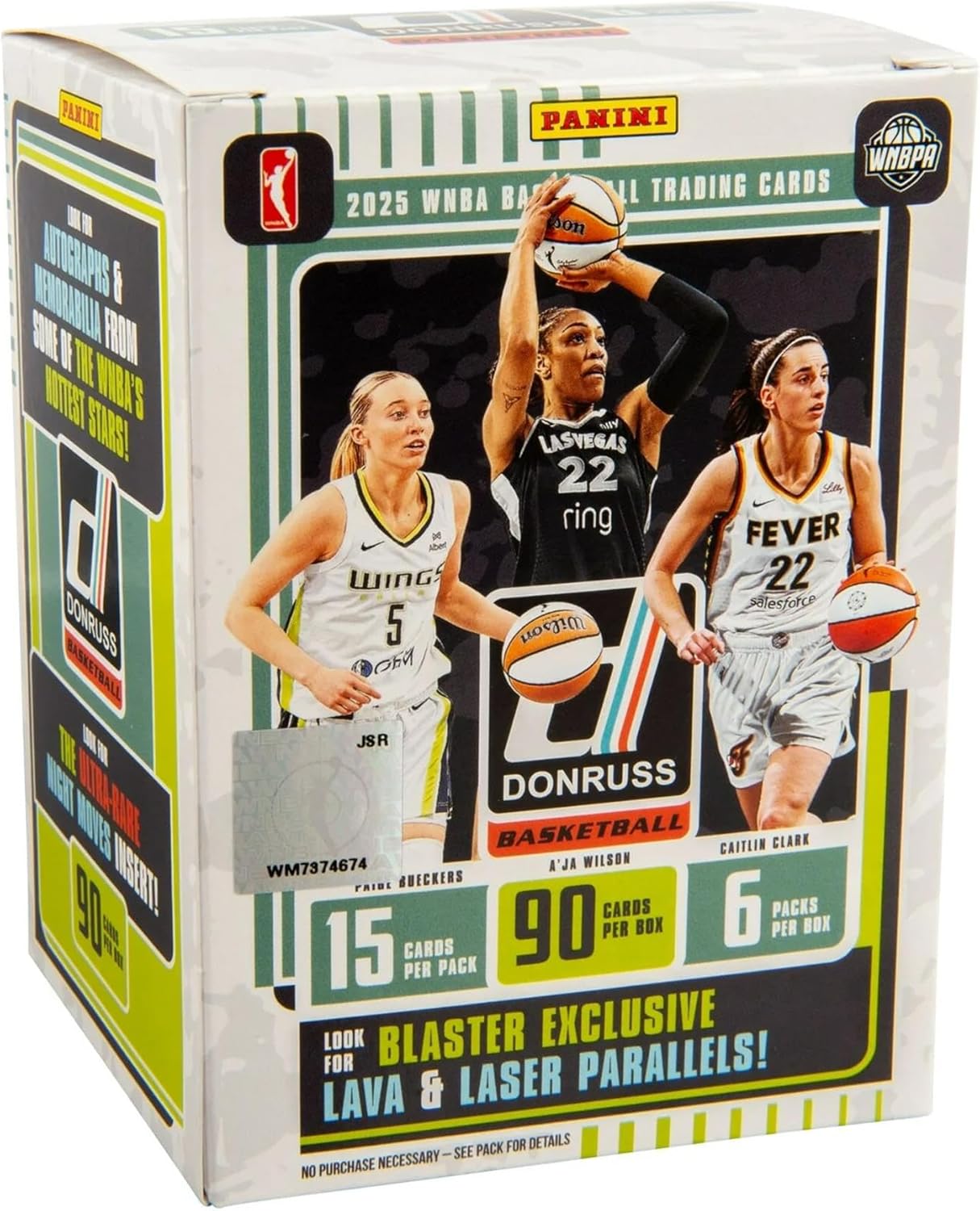 2024–25 Panini Donruss WNBA Basketball Blaster Box – Official Trading Cards – Includes Rookie Cards, Inserts & Parallels – Sealed Retail Box