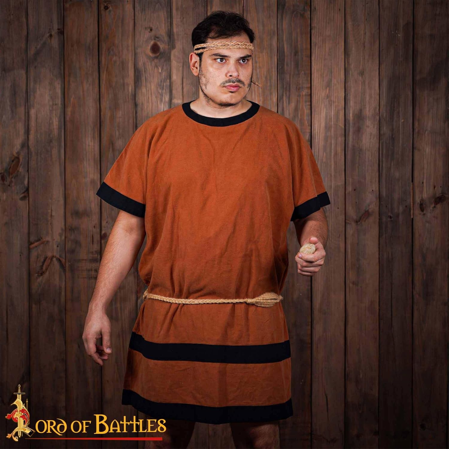 Lord of Battles Balearic Sling/Rock Sling/David Sling Handcrafted Braided Cords Throwing Slingshot for Historical Reenactments