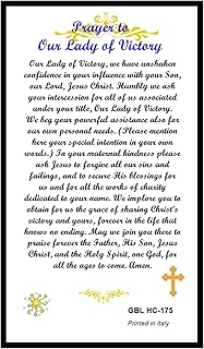 Blessed by Pope Francis Our Lady of Victory Laminated Holy Card