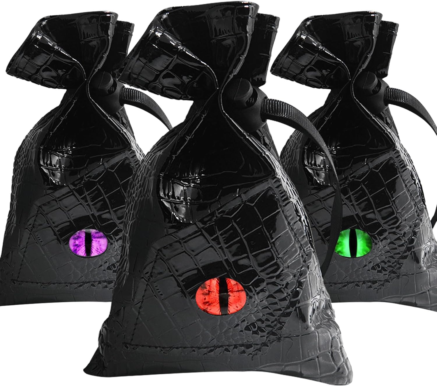 Knana 3Pcs Dragon Dice Bag Leather Dice Bags - DND Dice Bag Leather Dice Pouch