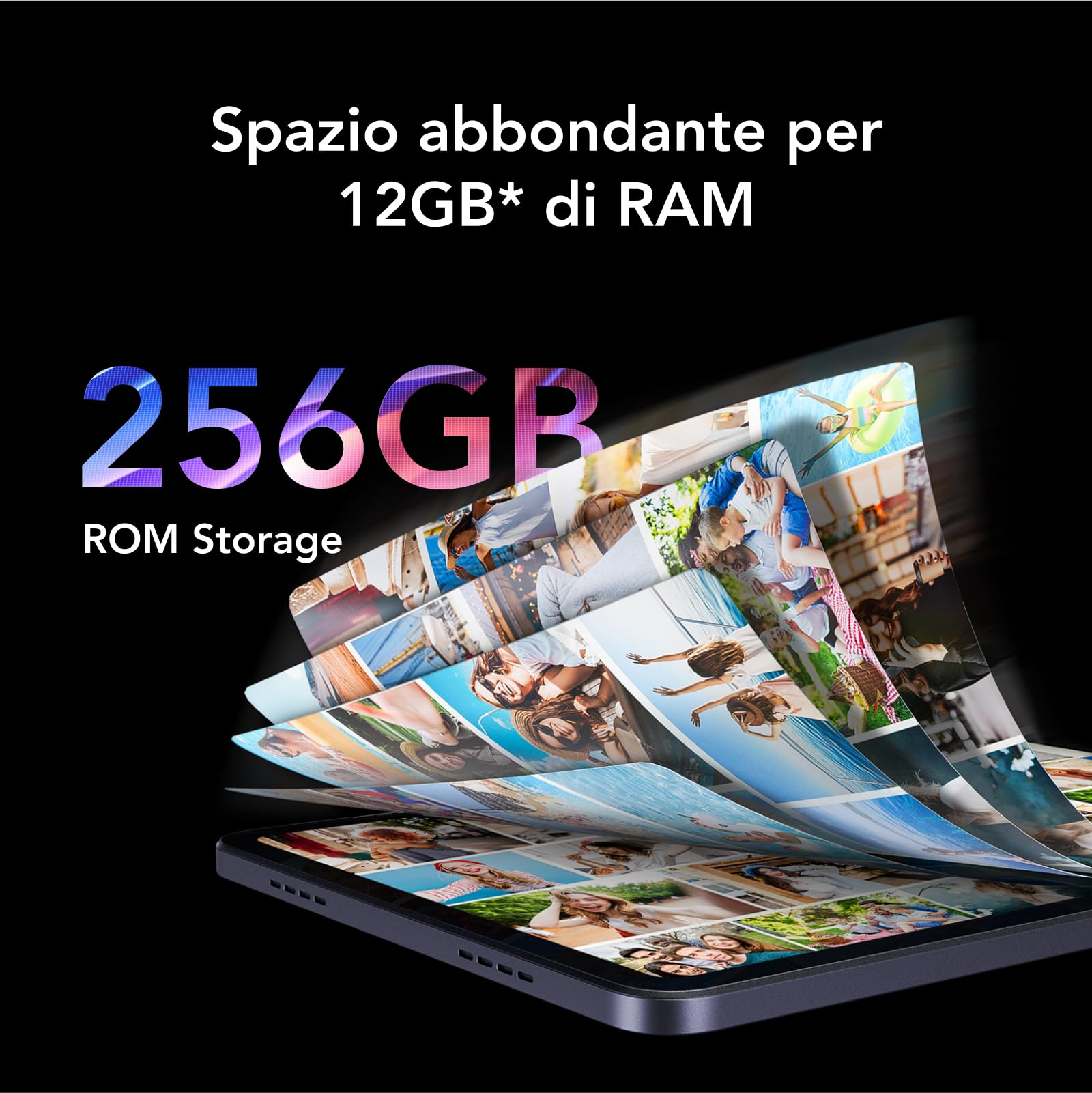 TCL Tablet TAB 11 Gen 2, Display NXTVISION da 11 pollici, Memoria da 256GB (Espandibile fino a 1TB), RAM da 6GB (+6GB di Espansione RAM), Batteria da 8000mAh, Ricarica Rapida, Tablet Android WiFi