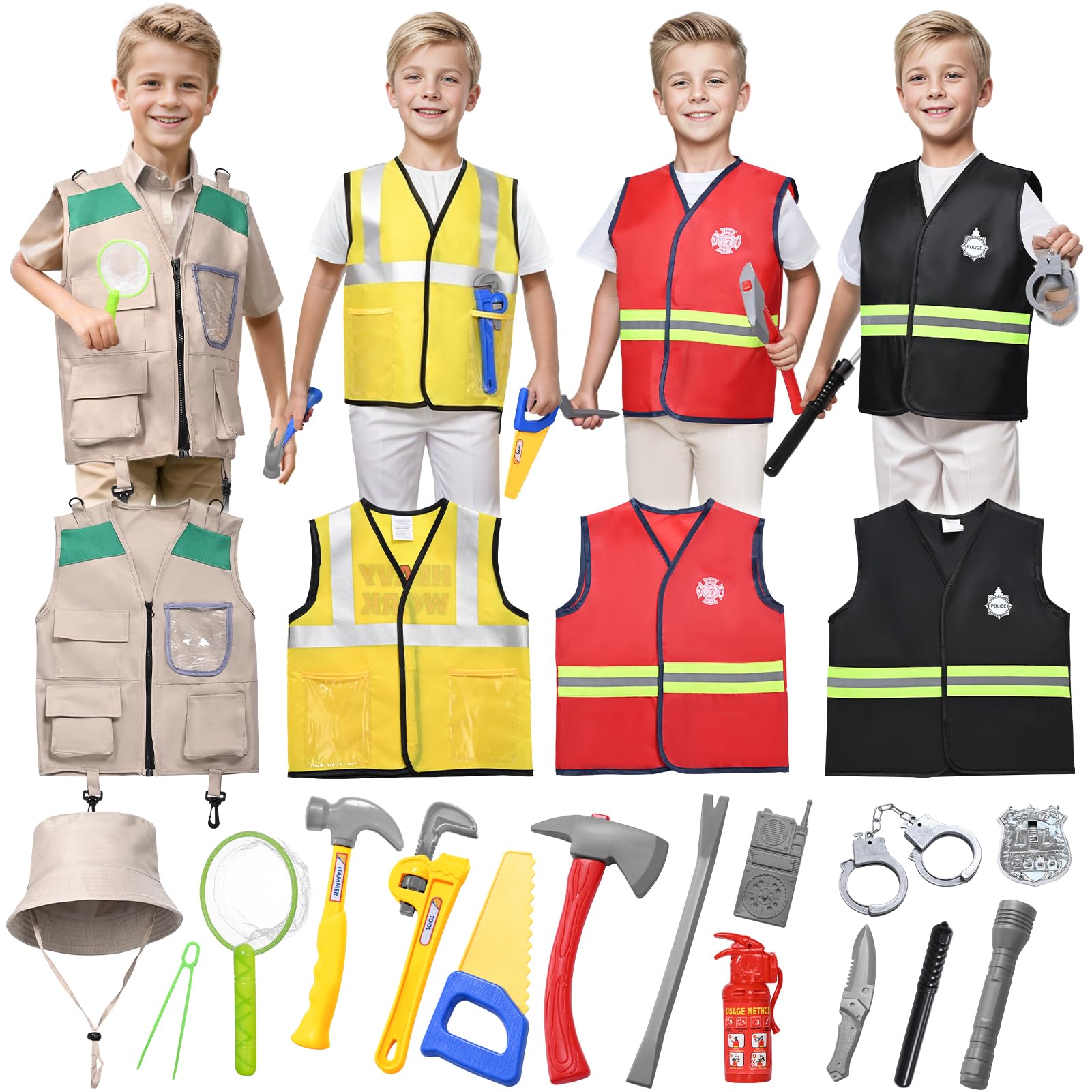 Feuerwehrhelm Gelb Helme Kinder Accessoires Rollenspiel Theater