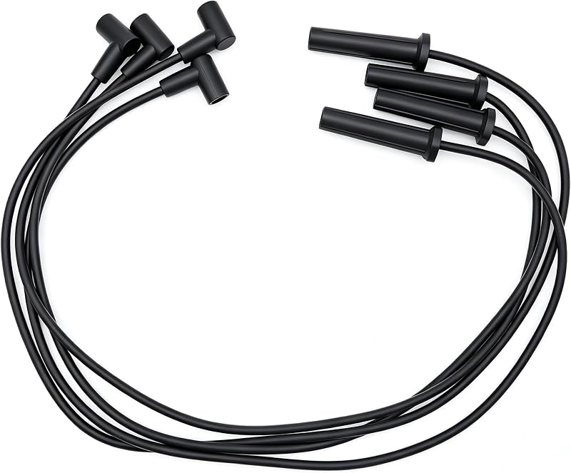 Jogo de cabos de vela OXCANO 7543 para Chevrolet S10, GMC Sonoma e Isuzu Hombre – 4 unidades