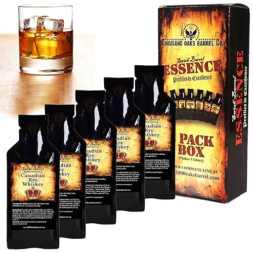 Whisky de centeno canadiense de primera calidad  Recambios de kit Bootleg  Thousand Oaks Barrel Co.  Sabor gourmet para mezcladores de cócteles y