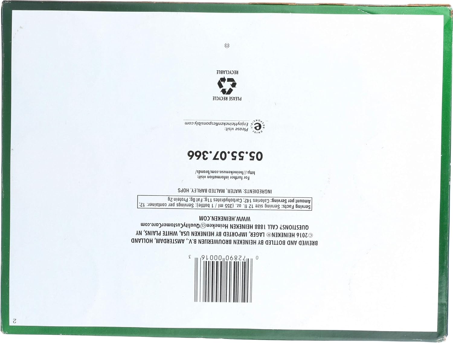 Heineken, 12 pk, 12 oz bottles, 5.4% ABV