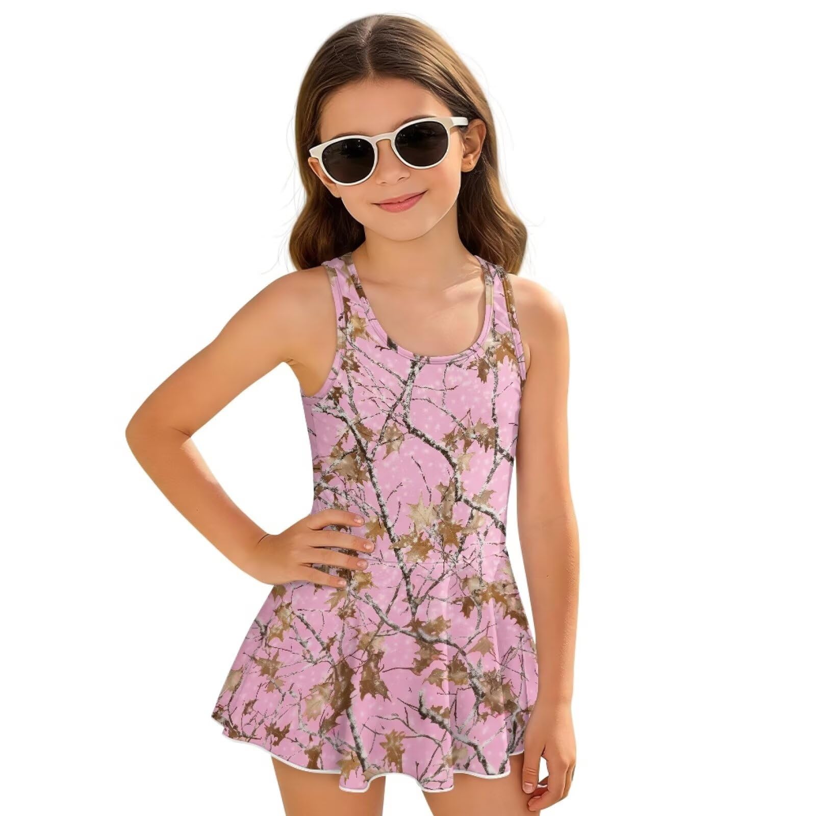Traje de baño de una pieza para niñas TOADDMOS con tejido de alta elasticidad y secado rápido 7