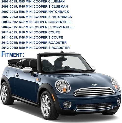 Miniatura 3 de Anillo de ajuste para faros delanteros, bisel para lado del conductor, compatible con Mini Cooper 2007-2015 R55 R56 R57 R58 R59 Reemplaza