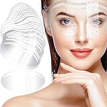 Honeydak 300 Pcs Makeup Shower Face Visors Permanent Microblading Supplies Disposable Plastic Shower Visor Clear Face Cover for Hairspray Salon Eyelash Extensions Eyelid Aftercare