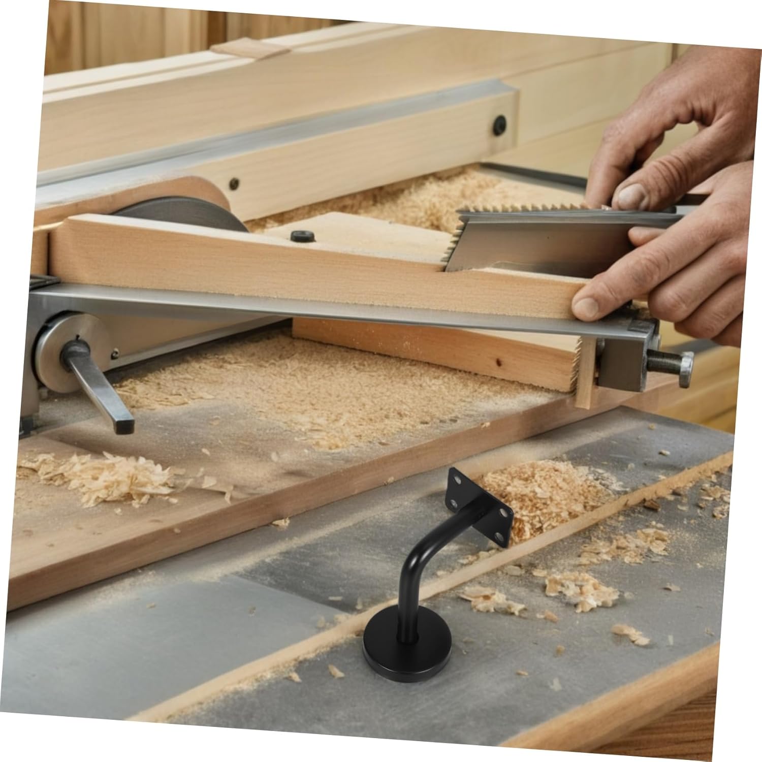 6pcs Stainless Steel Handrail Bracket for Staircase Heavy Duty Support Brackets Wall Mount for Indoor Use Sturdy and Easy to Install