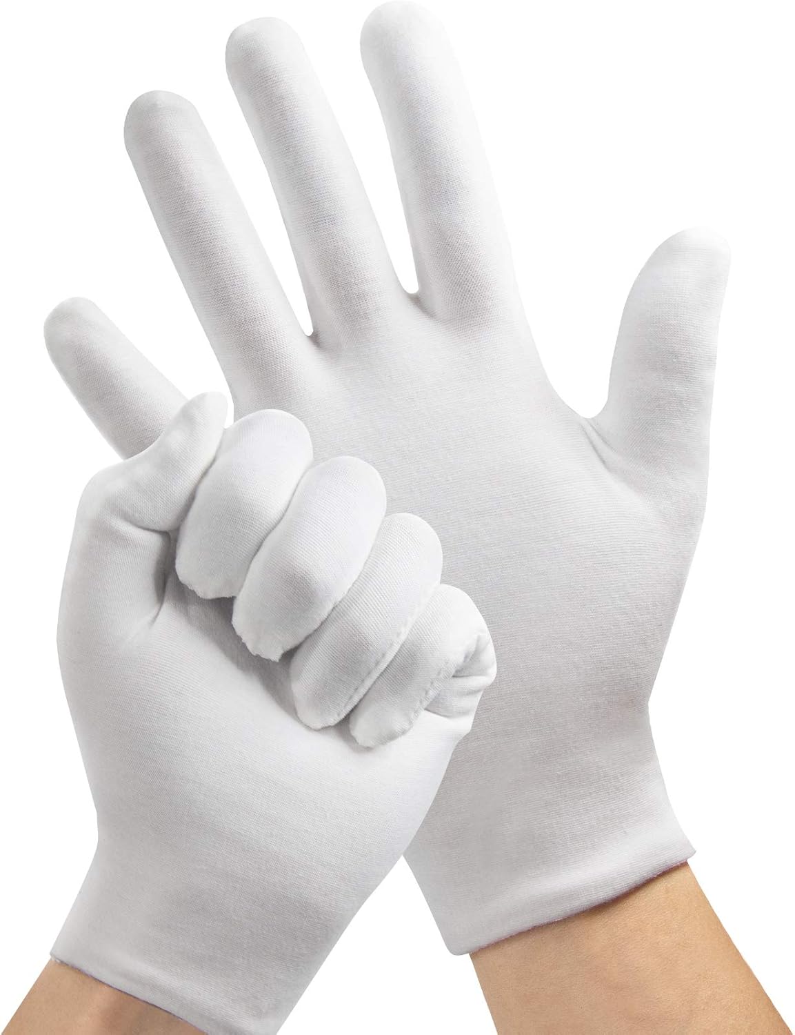 White Gloves, 7 Pairs Thicken Cotton Gloves, Moisturizing Gloves Overnight, One Size Fit White Gloves Women and Men, Washable Cotton Gloves Eczema Gloves, White Cotton Gloves for Dry Hands (7 Pairs) : Beauty & Personal Care