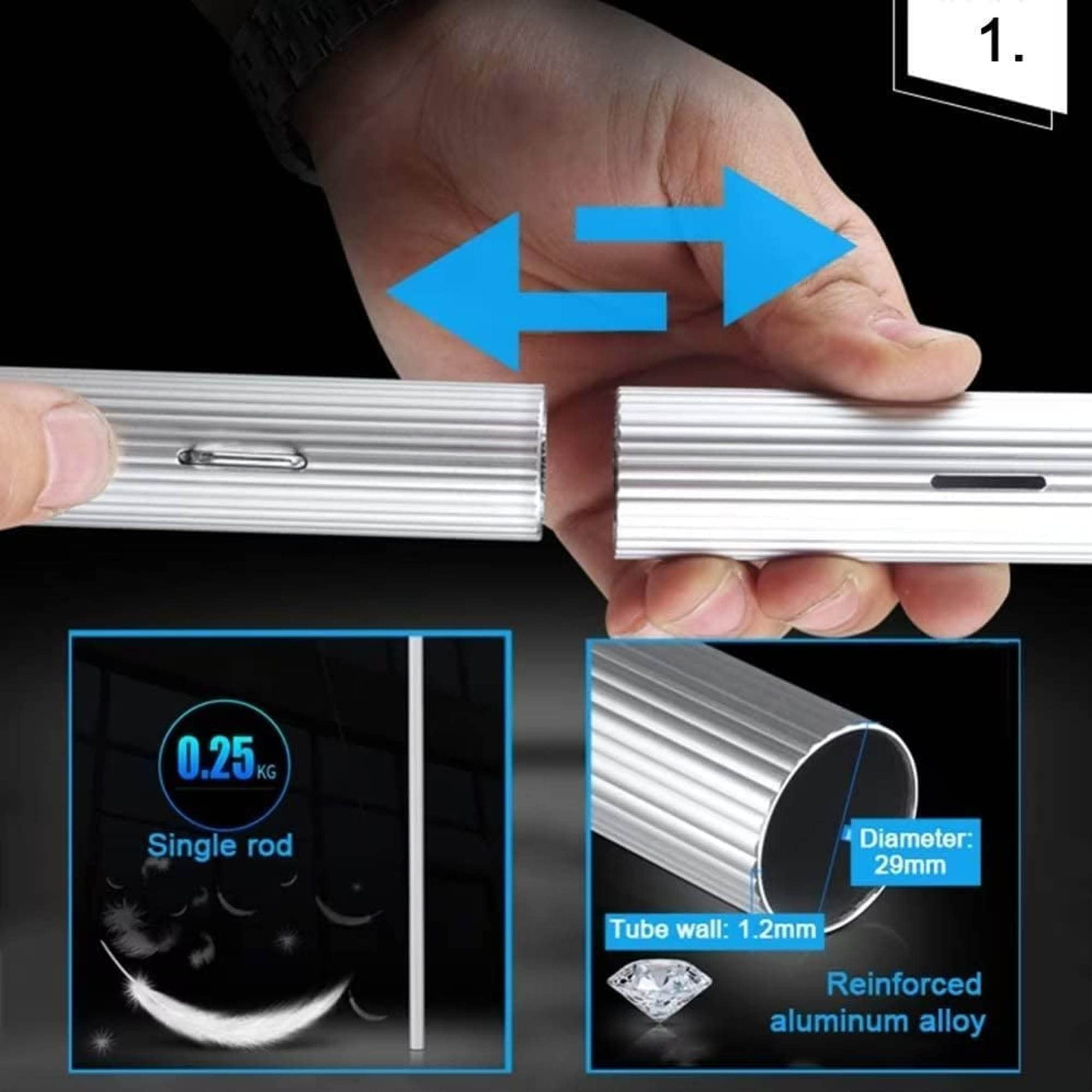 Kit de Limpieza para Paneles solares y Ventanas, Cepillo para Limpiar Cristales Exteriores, Limpiador de Ventanas para porches y tejados, solución de Alto Rendimiento sin Marcas pa