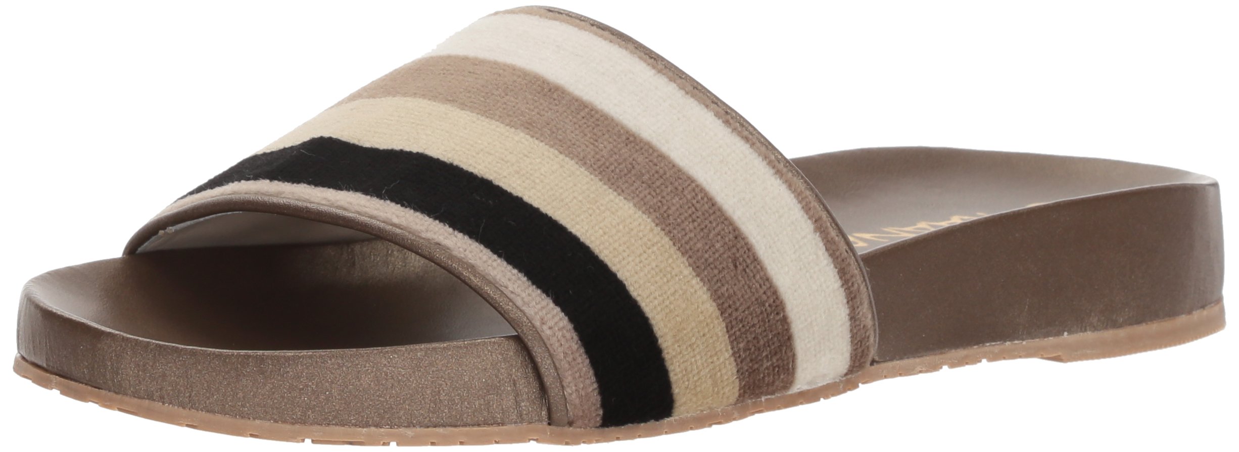 womens Venice Striped Pool Slide Sandal