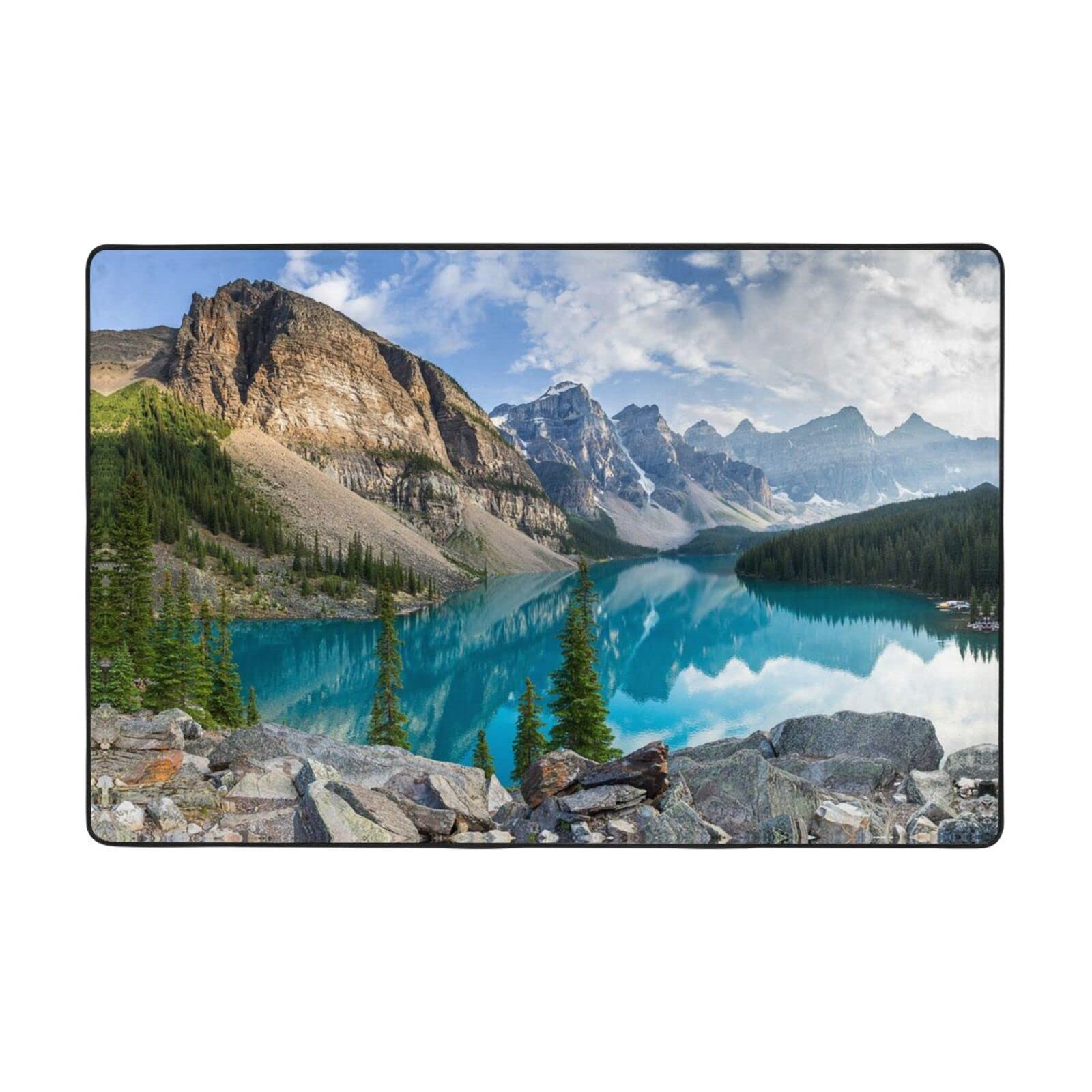 Tapis d'intérieur Rocky Mountains moelleux et lavable pour la cuisine