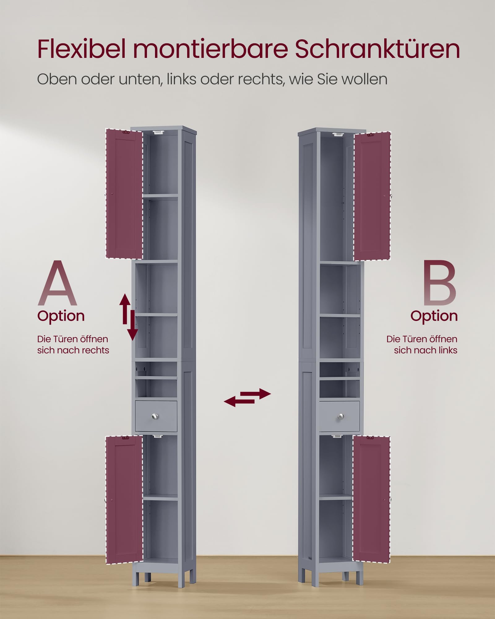 Schmaler Badschrank – Stauraum für kleine Bäder
