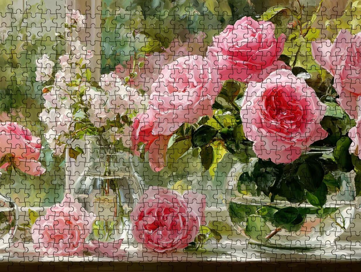 Puzzle de 5000 para Adultos, Rosas De JarróN, Clásicos YHPGL7-429
