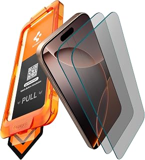 Spigen AlignMaster S [Privacy] Tempered Glass Screen Guard for iPhone 16 Pro Max [2 Pack] Price In India
