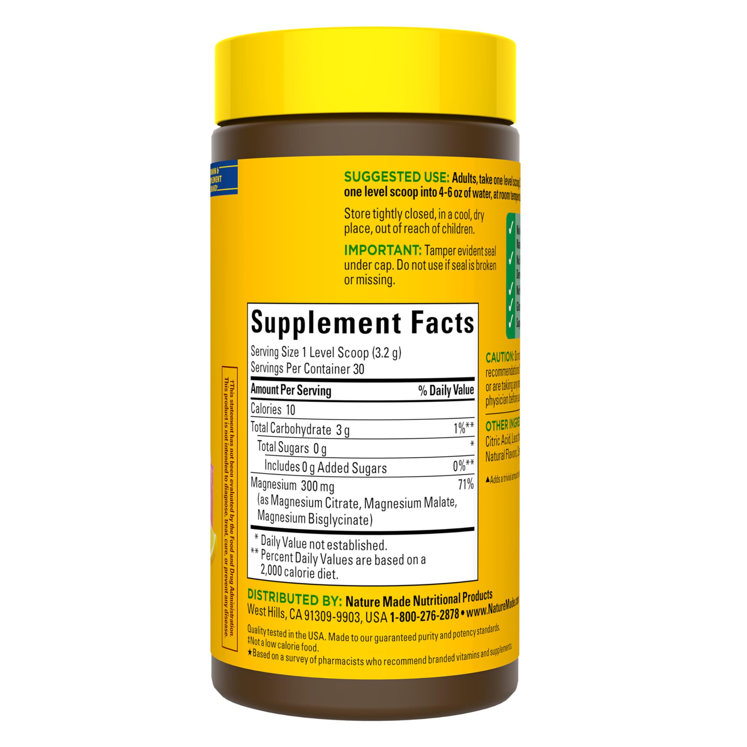 Nature Made High Absorption Magnesium Complex Drink Mix Powder, 96 g — Amazon image 9