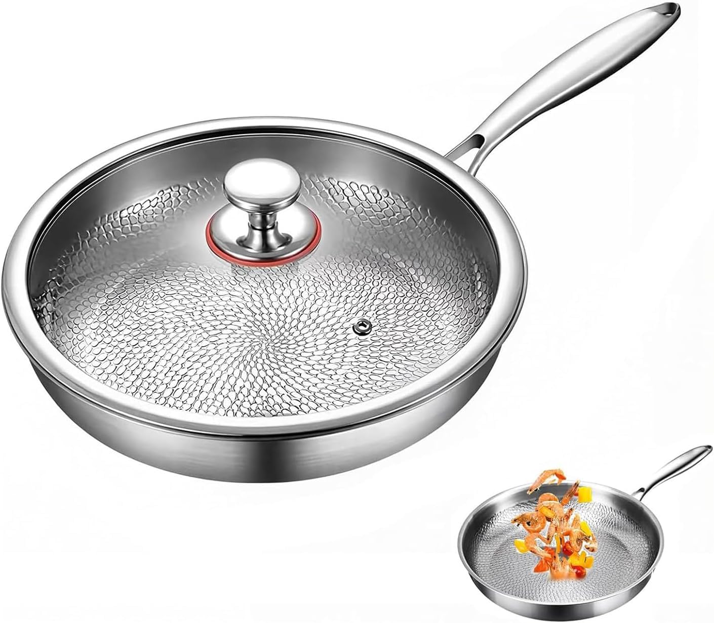 Frying pan antiadhésive en titane pour réussir toutes vos cuissons en famille