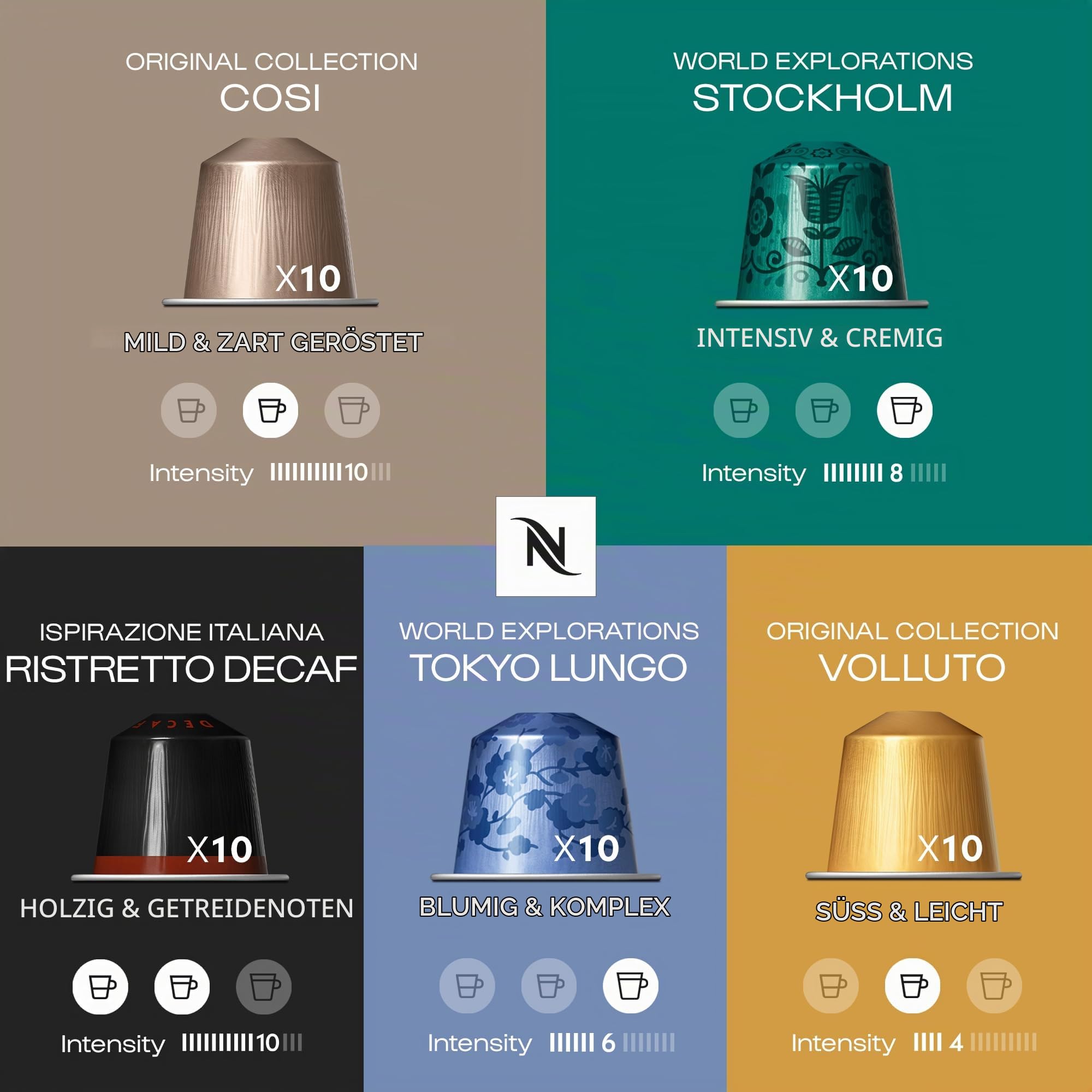 100 NESPRESSO CAPSULES MIXED VARIETY