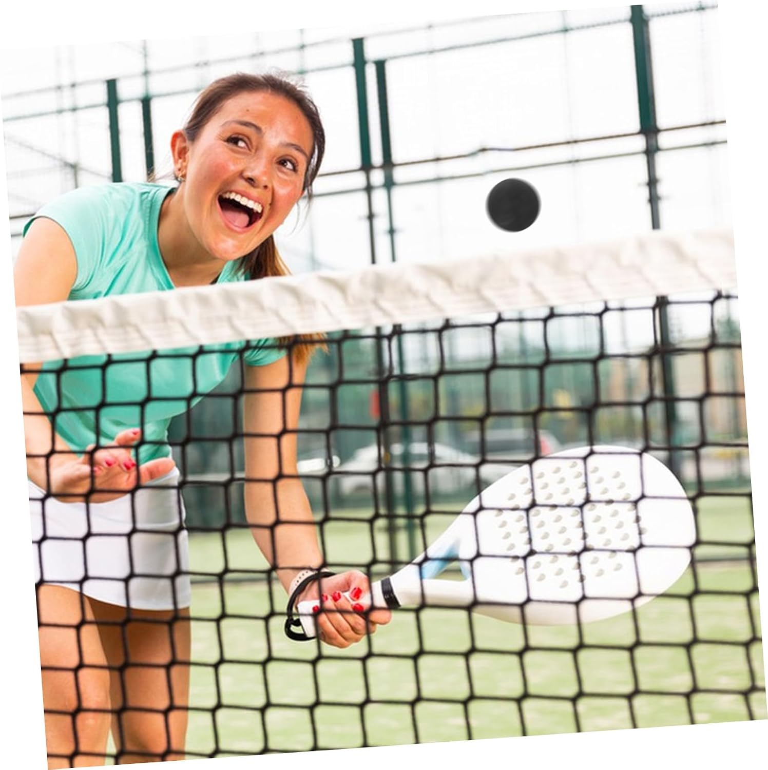 Squash Training 5pcs Rebound Black Rubber Reaction 5.5cm Ball | Competition and Agility Training, Wear Resistant Build, Athletes and Beginners, Hand-eye Coordination Practice