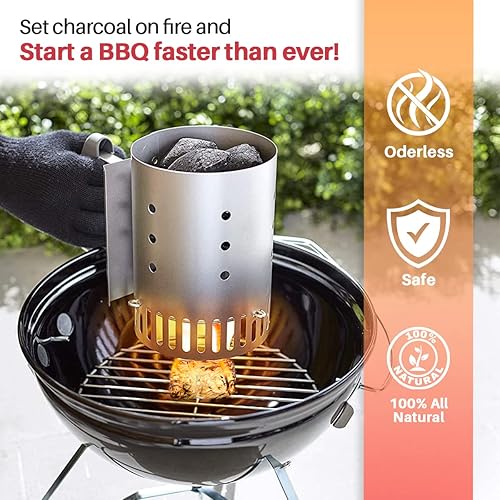 Miniatura 4 de Arrancador de fuego (60 piezas) para fogata, arrancador de carbón, chimenea, estufa de leña, barbacoa, chimenea, hoguera y parrilla, para todo tipo