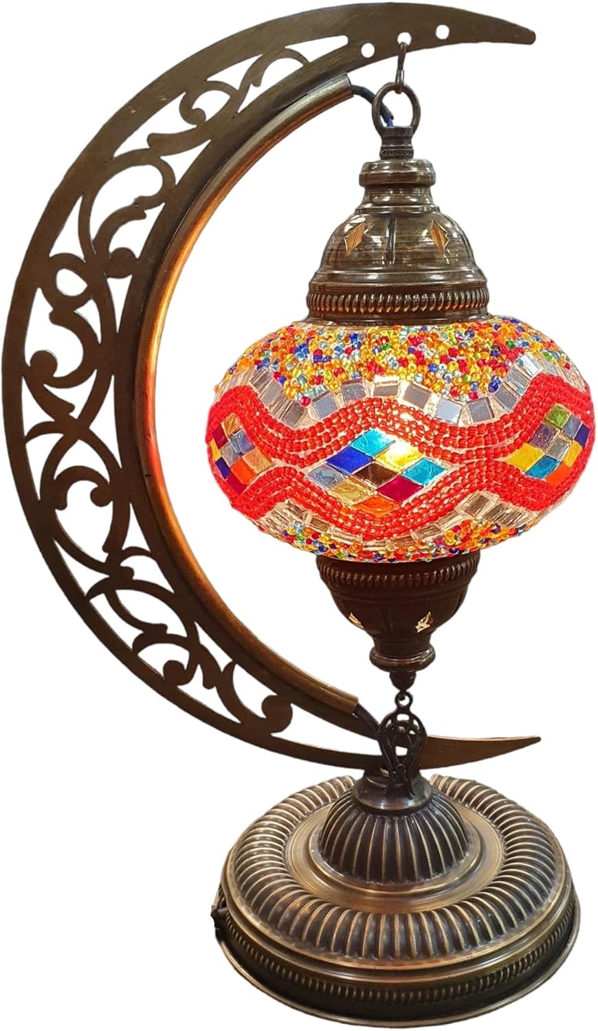 Geofossiles Turkish lamp Moon 40 cm Stone Shape Jewelry Mineral,33124