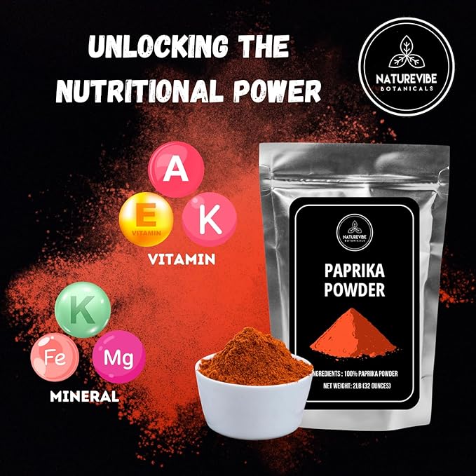 Pimentón Molido 2 lb (32 oz) por Naturevibe Botanicals miniatura 6