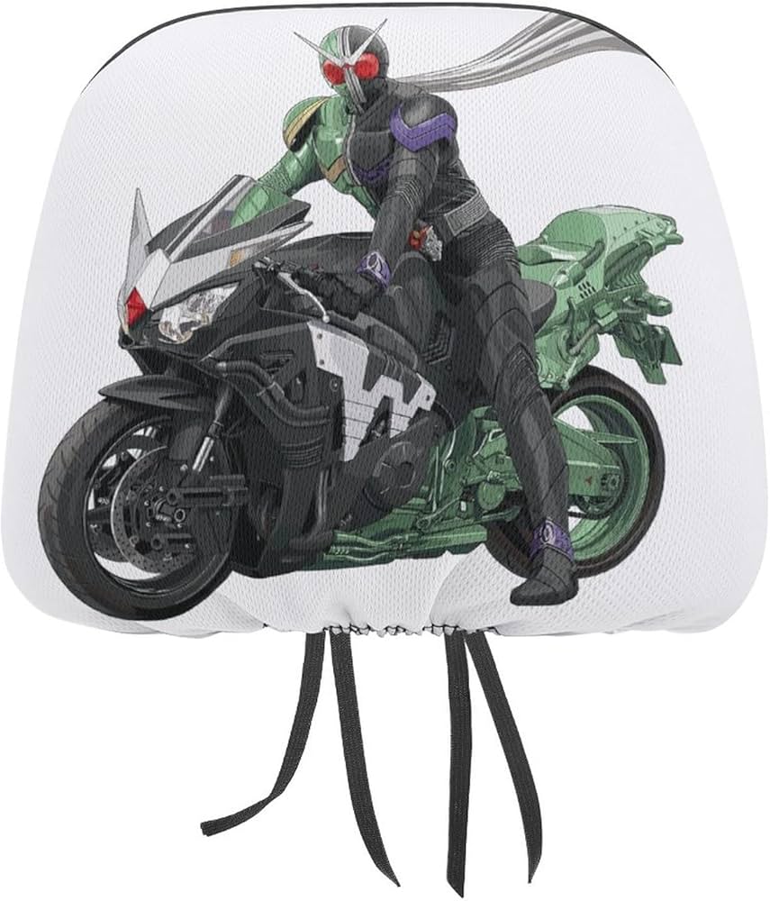Amazon | ヘッドレストカバー 仮面ライダーW 2枚セット カーまくら