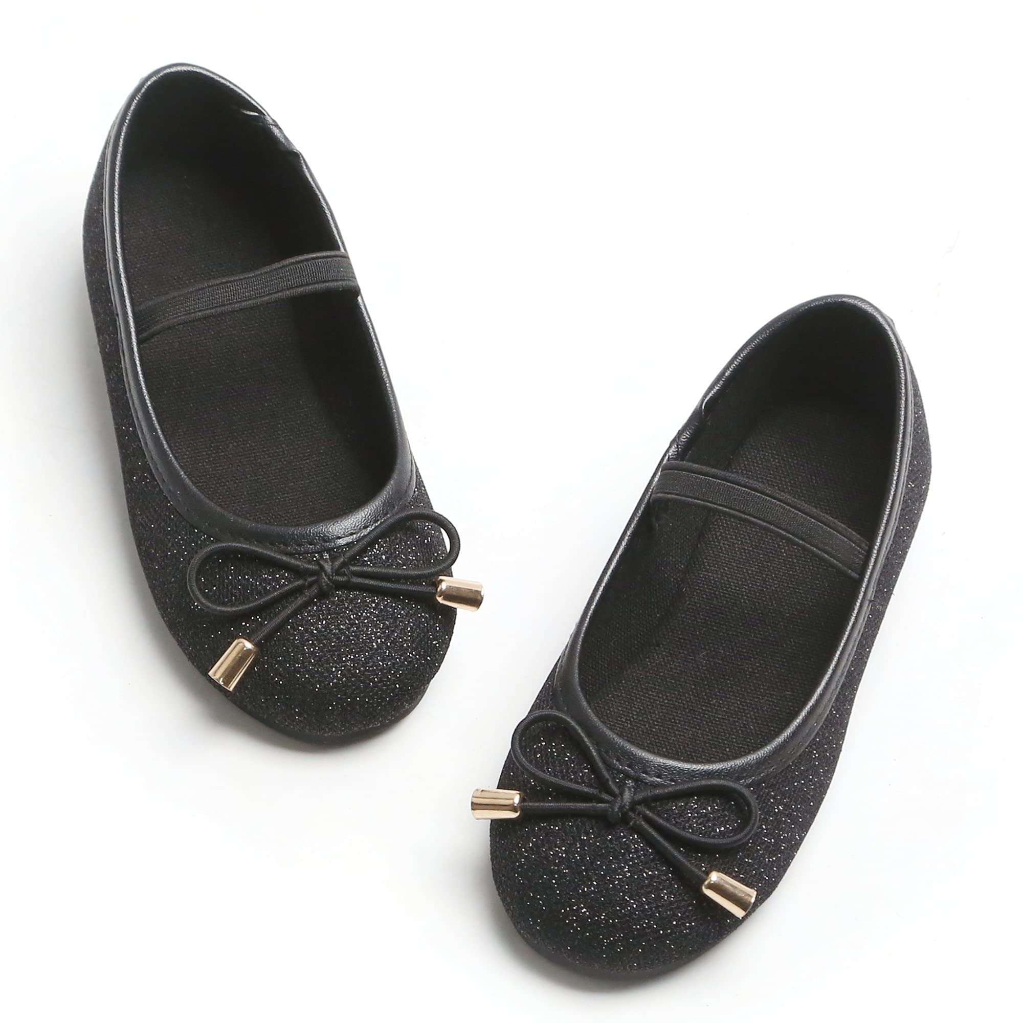Kiderence Toddler Little Girls Dress Shoes Ballerina Ballet Flats Kids Mary Janes — view 12