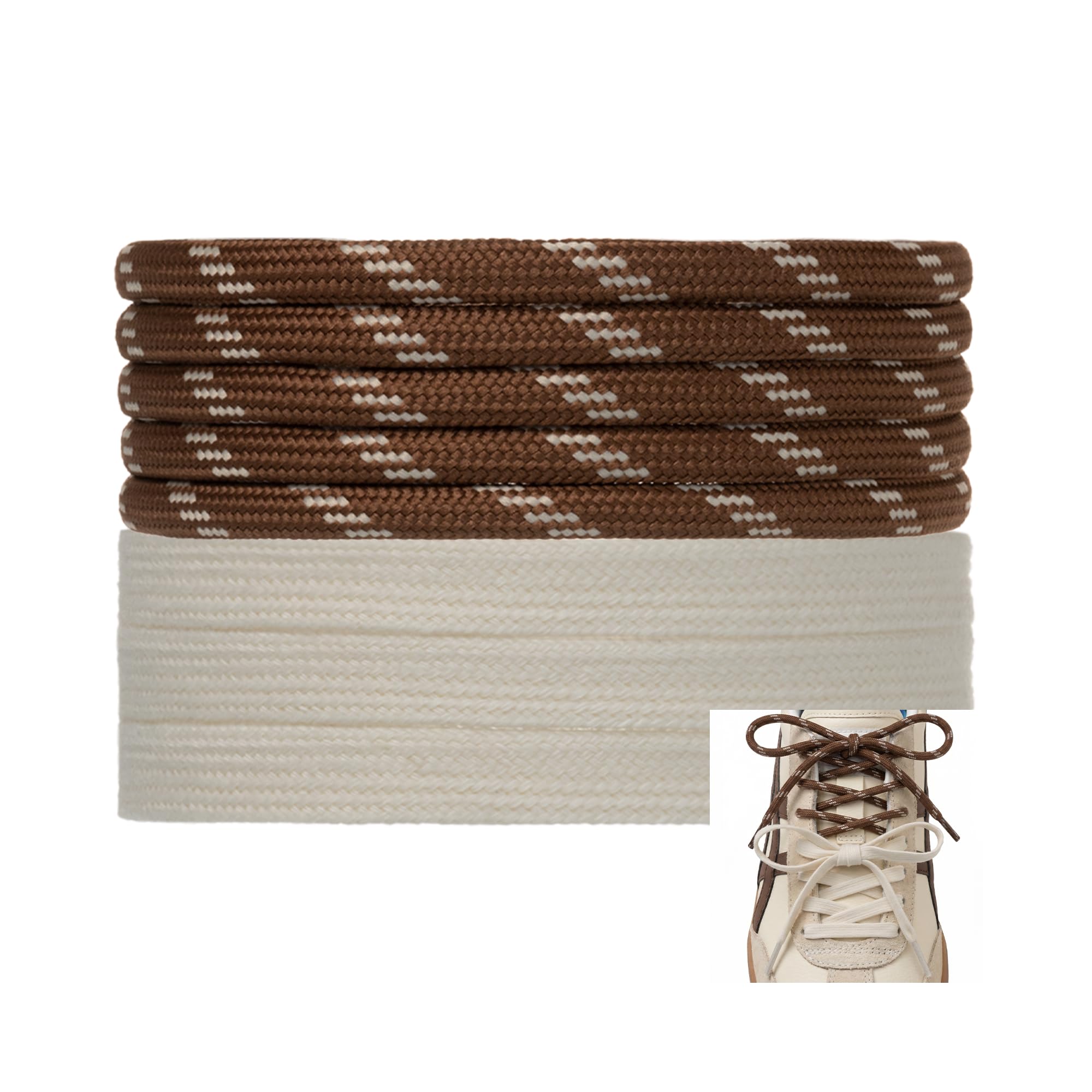 Lilybekind Colored Shoe Laces Multi Style Replacement Shoelaces for Boots Sneakers Cool Design Shoe Strings