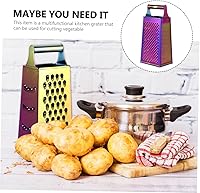 Vista 2 de DOITOOL 4 ralladores de frutas, ralladores de frutas cítricas Zester de metal, ralladores triangulares de limón para cocina, limón, pimienta