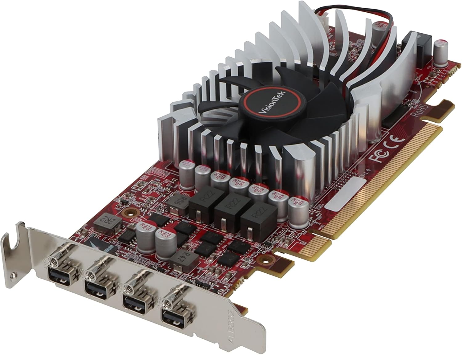VisionTek AMD Radeon RX 550 2GB GDDR5 Low Profile Small Form Factor Video Graphics Card for PC ITX SFF HTPC 128-Bit DirectX 12, 50W Bus Power, PCI Express 3.0 x8, 4X Mini DisplayPort