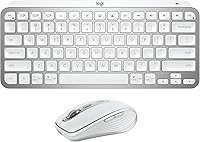 Vista 12 de Logitech MX Keys - Mini teclado + mouse inalámbrico MX Anywhere 3S - escritura fluida, teclas retroiluminadas, desplazamiento rápido, USB-C