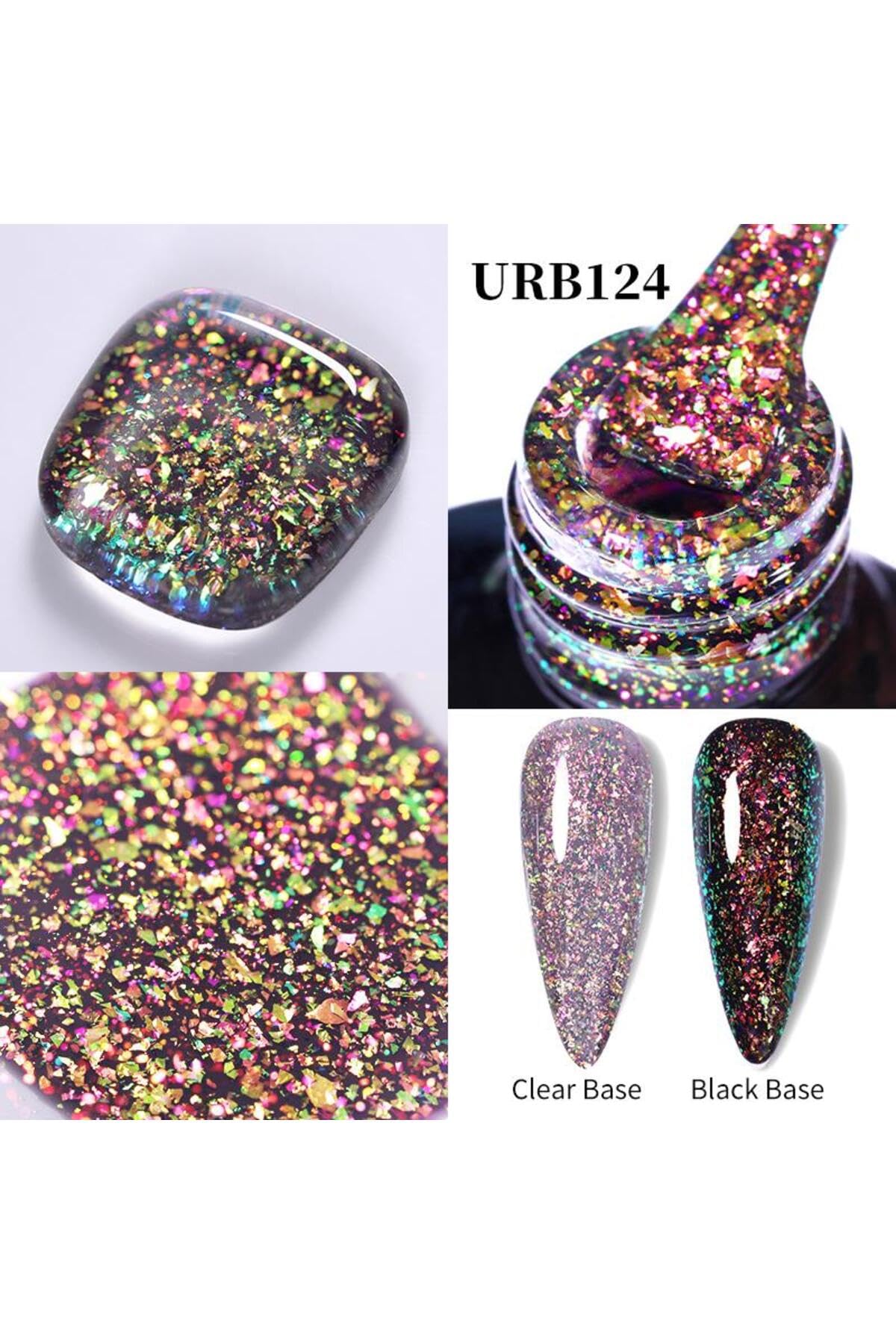 Tırnakmania Kalıcı Oje Flakes Rubber Base 7 Ml Urb124 4401