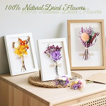 10 Bundles of Dried Flowers Small Colourful Dried Flower Bouquet DIY Dried Flowers