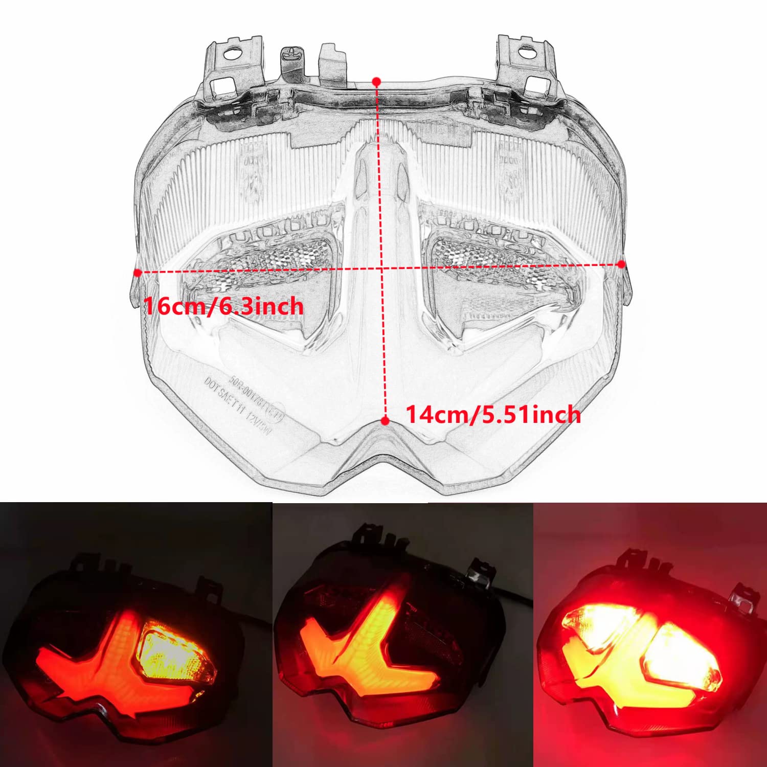 Extra LED-koplampen voor motor Yamaha MT-09