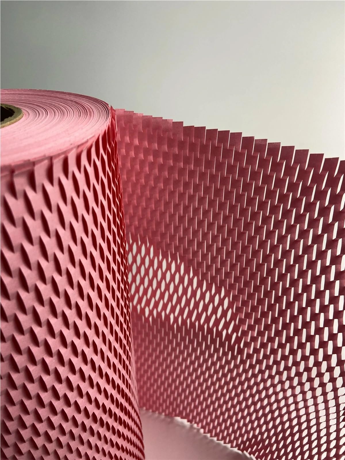 Alternativa al pluriball, Rotolo di carta da imballaggio a nido d'ape varie dimensioni(Pink19.6inchx32.8ft)