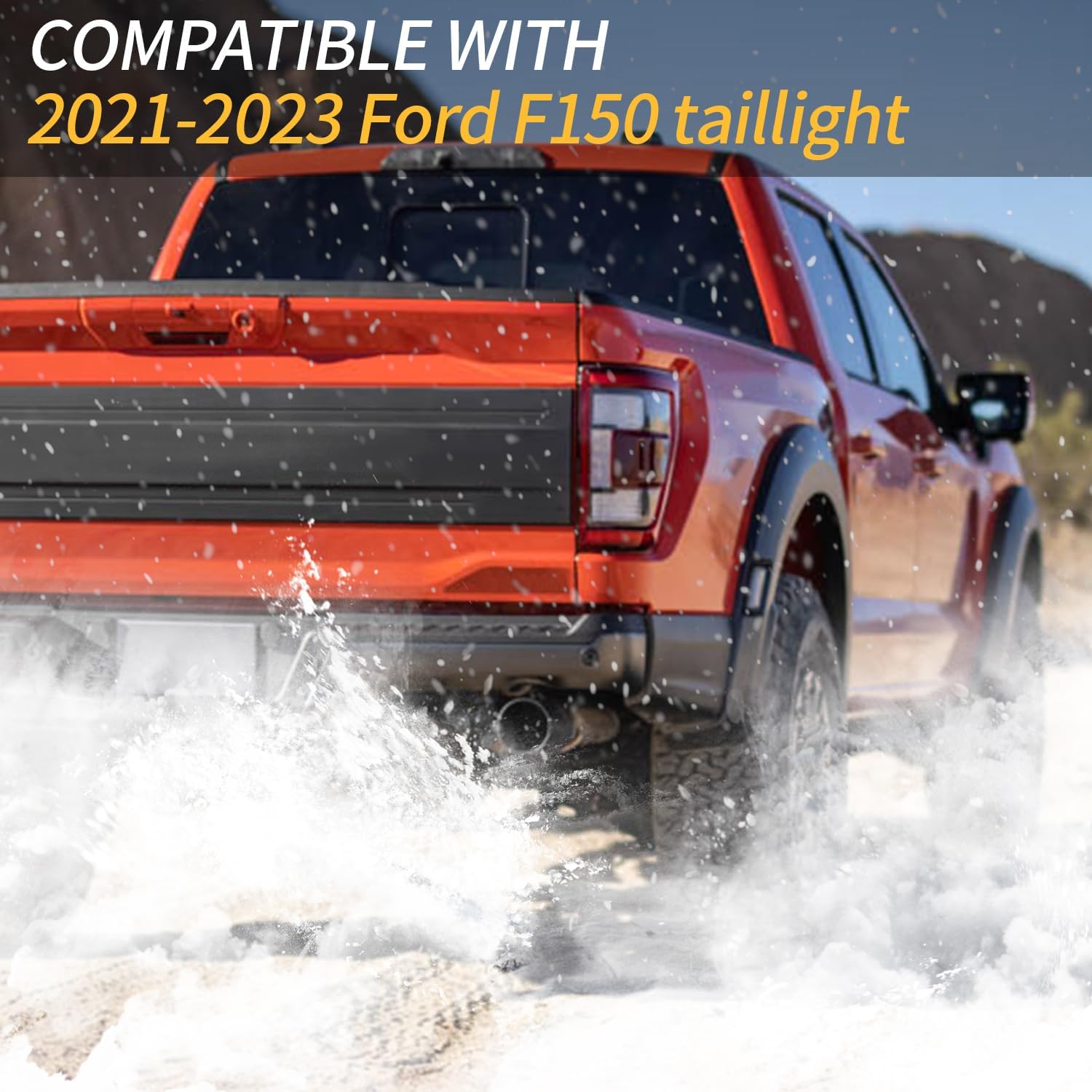 ‎LED Tail Light Fit For 2021 2022 2023 Ford F150 F-150,Right Passenger Side Taillights with Blind Spot LED Rear Brake Lamp Assembly Replace ML3Z13404D