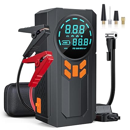 Jump Starter with Air Compressor, 5000A 160PSI Battery Jumper Starter Portable