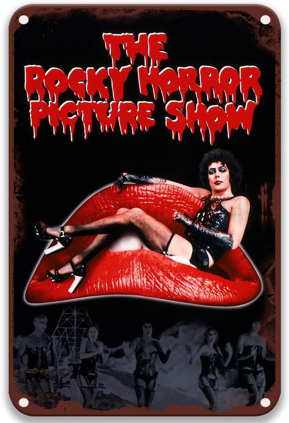 ZAVRAK Metal Sign Tgdb The Rocky Horror Picture Show 1975,Movies Vintage Decor Art Sign Home Kitchen Bar Cafe Club Cave Wall Decor Retro Tin Sign 20x30cm