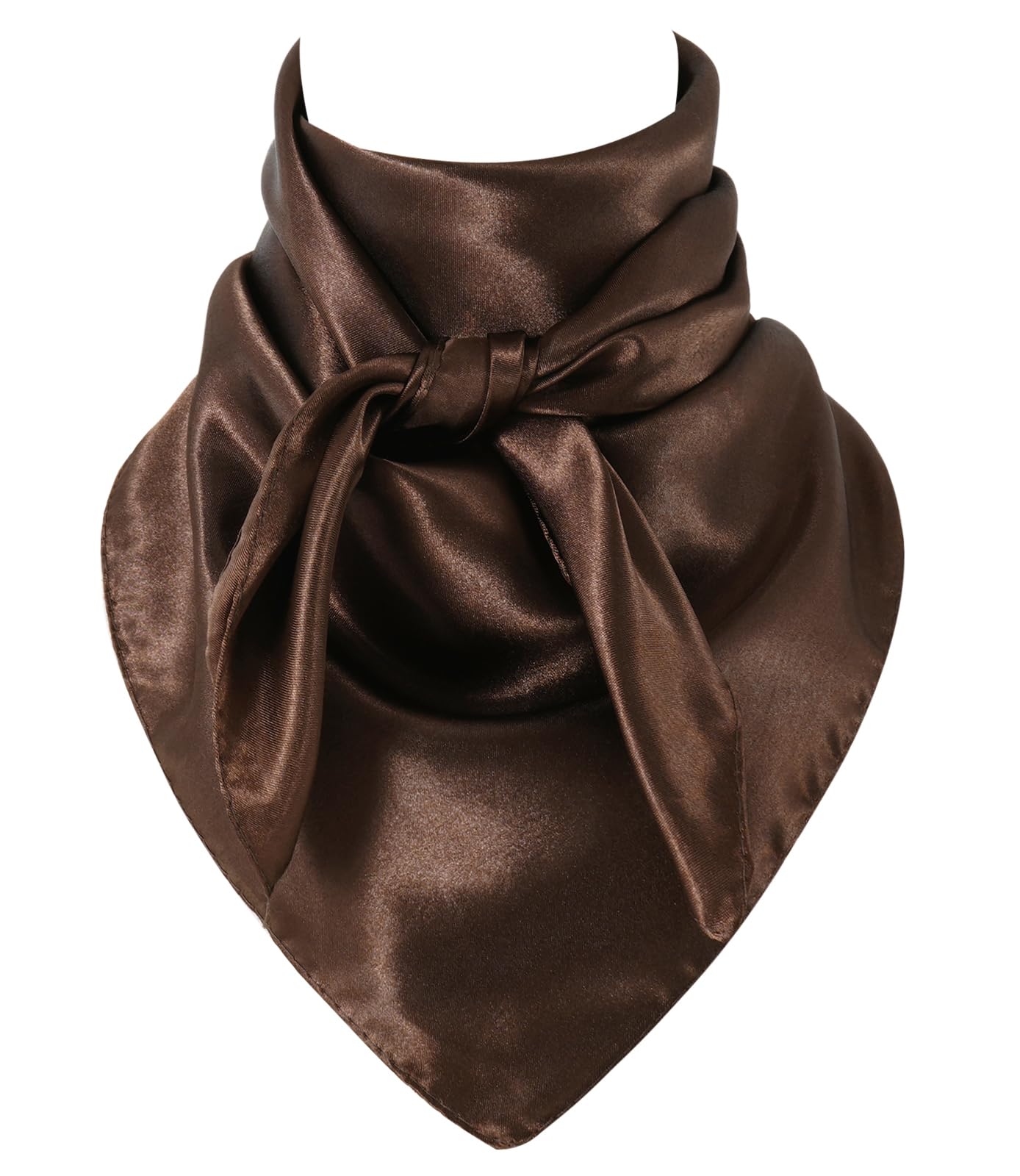 Solid Color Wild Rag, Pure Cowboy Bandanas 35 Inch, Bolo Scarf for Men Women-image-45