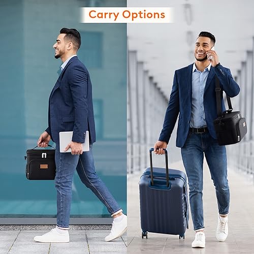 Miniatura 7 de Lifewit Lonchera reutilizable aislada para hombres, lonchera para mujeres, hielera portátil, congelable, suave, a prueba de fugas, con correa de