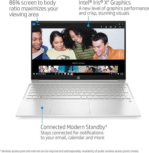 Miniatura 2 de HP Pavilion - Computadora portátil, pantalla táctil FHD de 15.6", Intel Core i7-1355U de 13 generación, 32 GB de RAM, SSD PCIe de 2 TB, cámara web,