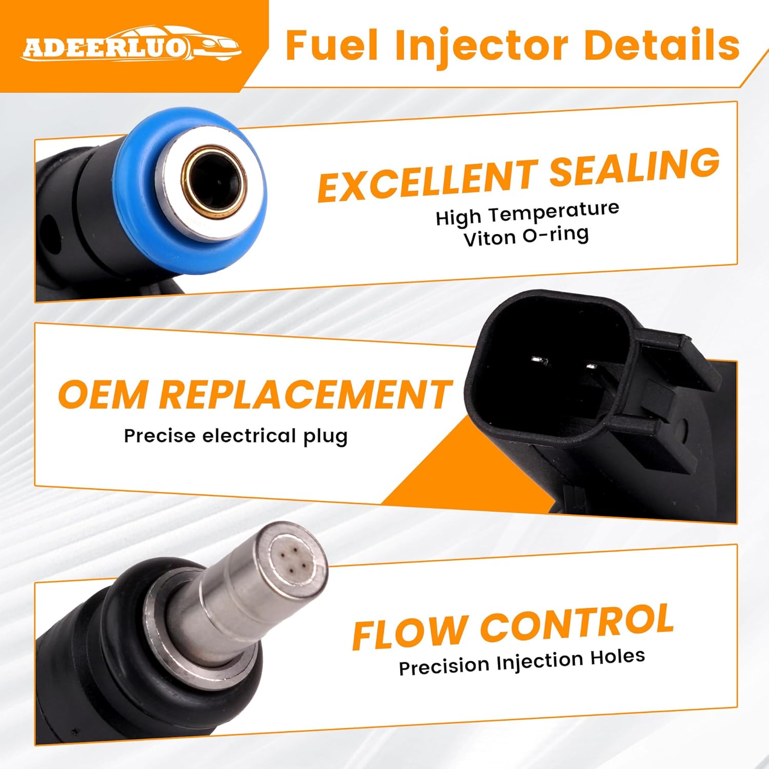 Fuel Injectors for-Ram 1500 2008-2013 Dakota 2008-2011 for-Dodge Charger 2006-2009 Durango 2008-2009 for-Chrysler 300 Aspen For-Jeep Grand Cherokee Commander 04591851AA FJ731