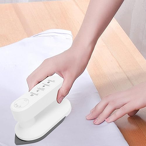 Miniatura 3 de Zopsc Mini máquina de planchar, plancha de ropa portátil inalámbrica con 3 ajustes de temperatura, calentamiento rápido de 30 segundos, batería de